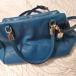 Teal blue Coach purse